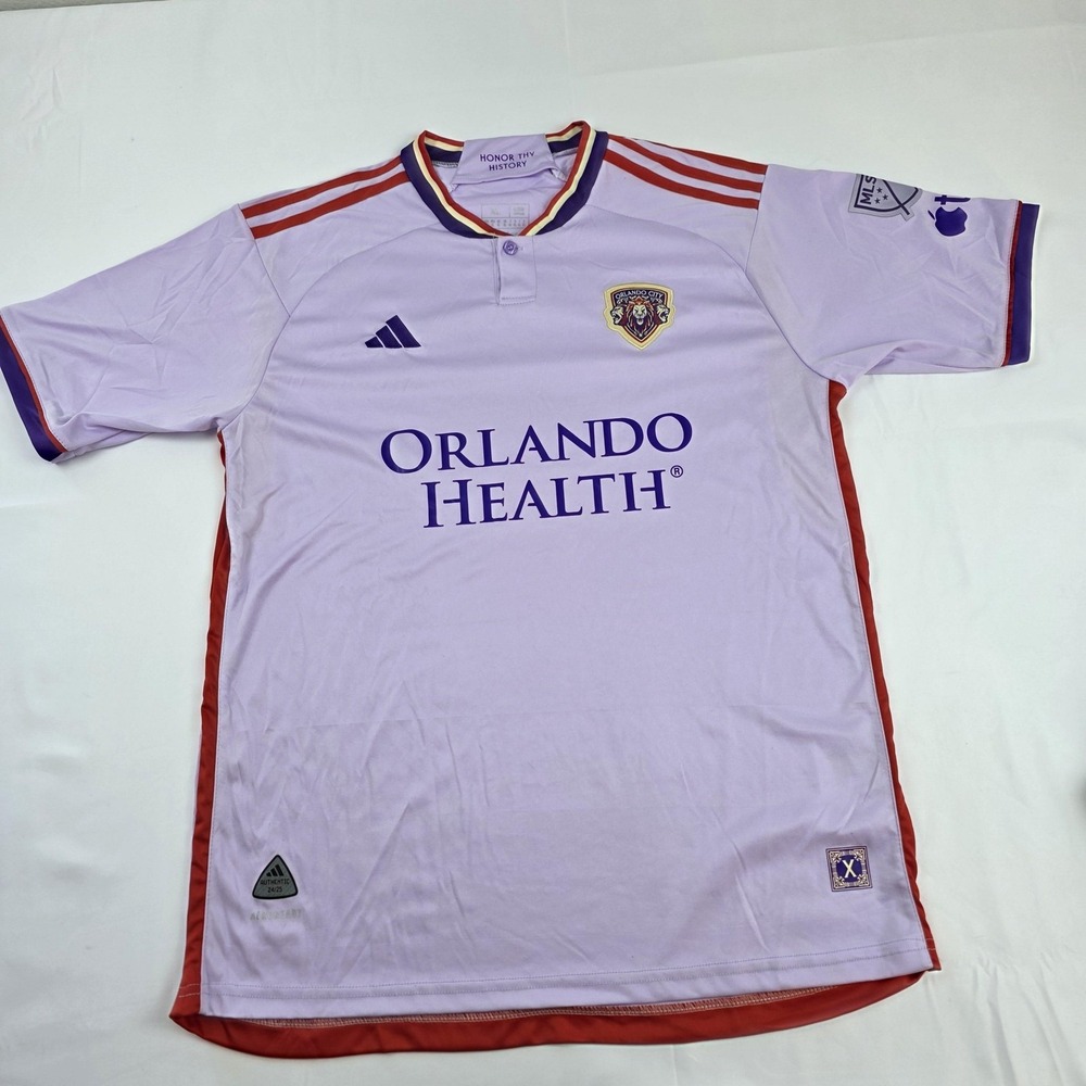 Orlando City SC Jersey Mens XL Purple MLS Soccer Adidas AEROREADY Authentic